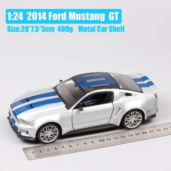 1/24 obsega Ford Mustang GT street racer mišic avtomobilov Shelby GT500 model auto Diecast Vozila igra igrače hobi darilo miniature