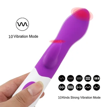 10 Hitrost Močno Zajci Vibrator za Klitoris Stimulator Dvojno G Spot Massager Sex Igrače Za Ženske Ženski Masturbator Sex Shop dido