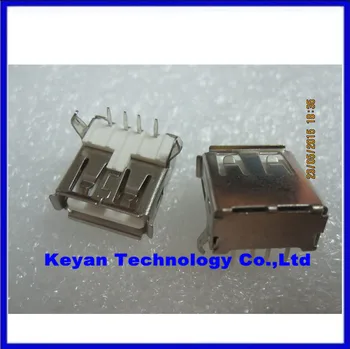 100 KOS USB Tip A Ženski PCB Mount Vtičnice Priključek 4-pin Nova