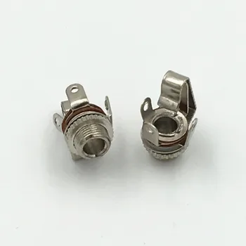 100 kozarcev 3,5 mm Mono Vtičnica Jack Ženski Konektor Ohišje Panel Mount Spojke Za Slušalke