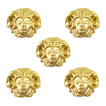 100 kozarcev/paket 3D Egipt Temo Zlati Egiptovski mitološki številke Nail Art Odlikovanja