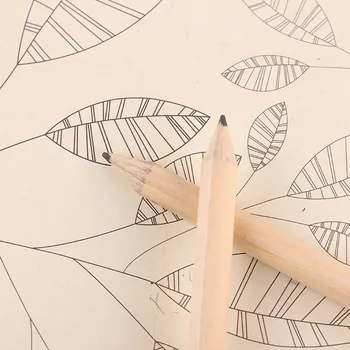1000 kos natrual lesa golf svinčnik za pisanje, Mini lesene barvice