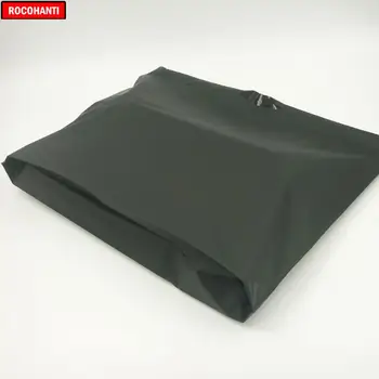 100X Meri Logotip, Tiskanje, Osebno Tote Nakupovalno Vrečko Darilo za Recikliranje Plastike T-shirt Torba Črne Barve
