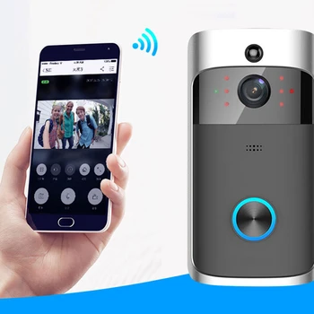 1080P WiFi Video Zvonec Tuya Smart Zvonec Varnostne Kamere Vrata s PIR Motion Detect Twoway Interkom Alexa Doorbells Google