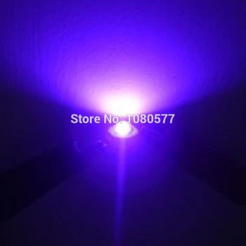 10pcs-100 kozarcev 3W UV LED High Power Ultra Violet LED Čip 360nm 365nm 370nm 380nm 390nm 395nm 400nm 405nm 420nm 430nm valovna dolžina