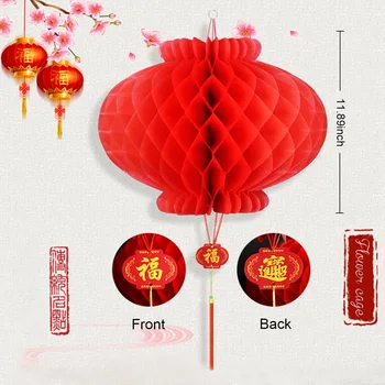 10pcs 12/30 cm Novega Leta 2021 Knjiga Luč Kitajski Festival Rdeča Luč Obesek, Božični Okraski Okraski Za Dom Luči
