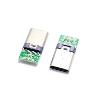 10pcs DIY OTG USB-3.1 Varjenje Moški jack Vtič USB 3.1 Tip C Priključek s PCB Board Svečke Podatkov Line Terminali za Android
