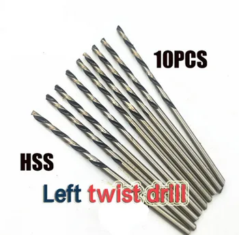 10pcs Levo način twist drill bit 0.5/0.6/0.7/0.8/0.9/1.0/1.1-2.8/2.9/3.0 mm