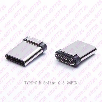 10PCS USB 3.1 Visoke Hitrosti Prenosa Podatkov Tip-C Priključek Opornica za 0,8 24PIN Serije L=9.3/10.5/10.7 mm Ženski Jack Vtičnico