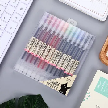 12 gel peresa/lot 0,5 mm barva črnila pero šoli pisarniški material ni Inca slog 12 barv, rešiti tvoje pisanje težave