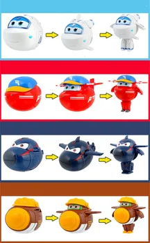 12 stilov Super Krila jajce igrače Mini Letalo Modela Preoblikovanja Letalo Super Krilo figuric za Darilo za Rojstni dan Brinquedos