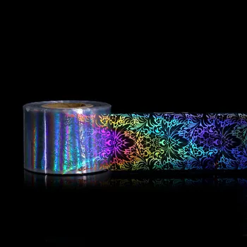120 m*4 cm 1 Roll Holografski Zvezdnato Nebo Folije Manikura Laser Nail Art Prenos Nalepke DIY Dekoracije Nohtov