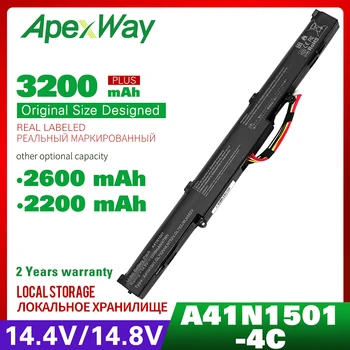 14.8 V Laptop Baterije A41N1501 za ASUS N552V N552VW N552VX N752 N752V N752VX N552 GL752 GL752V GL752VL GL752VW Serije A41LK9H