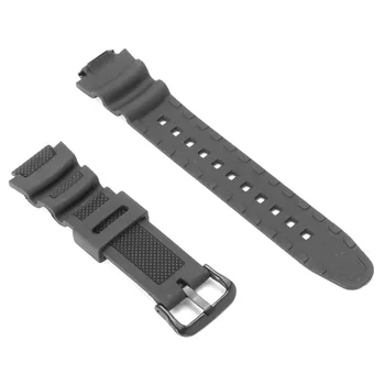 18 mm Gume Watchband Šport Silikona, Črno Gledam Zapestja Zamenjava Pasu S Pin Sponke Za/CASIO SGW300 SGW400