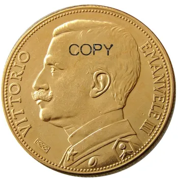 1912 Italija 100 Lire Pozlačeni Kopijo Okrasite Kovanec