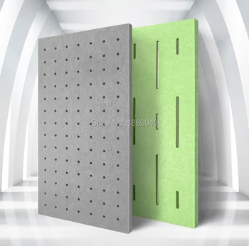 1box 10pcs Okolju prijazen zvočni absorber Perforirano Poliester Materiala akustične plošče akustična obdelava stenskih plošč