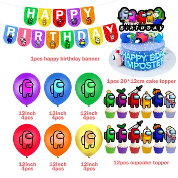 1set Med Nami Trebušaste Pribor Balone iz Lateksa Balon Dekor Baby Tuš Happy Birthday 2021 Primeru Stranka Praznične Zaloge Začetni