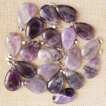 2018 NoEnName_Null novo naravnega kamna obesek je 20 ducat brezplačno poštnino čare vijolično ogrlico, obesek.