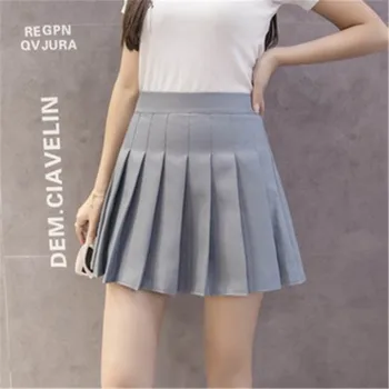 2018 visoko pasu nabrano krila Krila, ženske, dekleta-line krilo Velikosti Mini Krila korejski Fashion School uniform Krilo PZ527