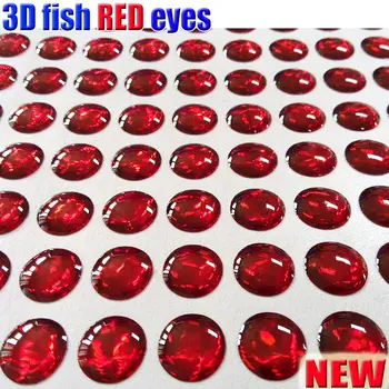 2018HOT 3d lure oči,letenje vezava vabe Vaba oči barva ribe oči 500pcs/veliko RDEČO barvo, fising oči