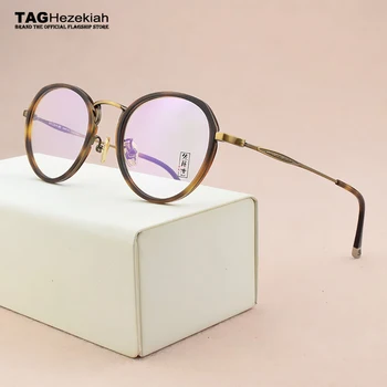 2019 blagovno Znamko Očal Okvir Moških Ultralahkih Ženske Letnik Krog Recept Očala Retro Optični Okvir za moške okviri za očala