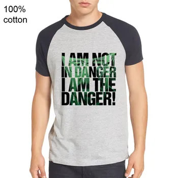 2019 Breaking Bad Heisenberg Majice s kratkimi rokavi Moški nisem V NEVARNOSTI, da sem V NEVARNOSTI, Camisetas Hombre Kratek Rokav Vrh Bombaža T-srajce