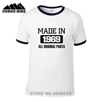 2019 zabavne Majice Narejene Leta 1969 Moške 50. Rojstni dan 50 Let Stara Oblačila Plus Velikost Tee Shirt Organski Bombaž Krog Vratu T-Shirt