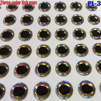 2019NEW lepe ribe oči Tri-color 3d ribolov vaba oči 4kinds izberite količina:500pcs/veliko