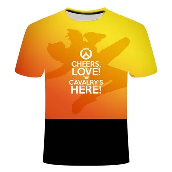 2020 e-športne igre Overwatch 3DT majica moški modi e-šport bojišču moška t-shirt igra vzorec 3D krog vratu oblačila