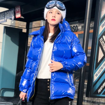 2020 kratek hooded toplo navzdol bombaž womens plašč zimske jakne in plašči ženski nov modni parka Harajuku Oblačila vrhovi MY209