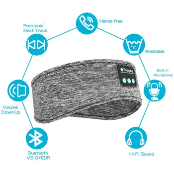 2020 Nove Brezžične Bluetooth Stereo Slušalke, Ki Teče Športne Slušalke Spalna Glasbe Glavo Elastična Dihanje Sweatband