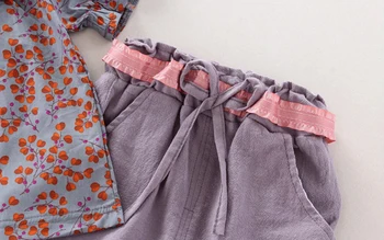2020 novega otroka poletje obleko cvetlični majica, kratke hlače dojenček tiskanja oblačila dva-delni set WT46