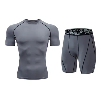 2020 novih moških fitnes športna oblačila fitnes vadbo mišice hitro sušenje bo ustrezala tesen dihanje fitnes oblačila