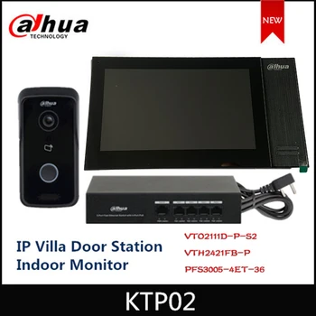 2020 Novo Dahua VTH2421FB-P VTO2111D-P-S2 IP Villa Vrata Postaja Notranji Zaslon odklepanje Nadzor dveh ključavnic IPC nadzor