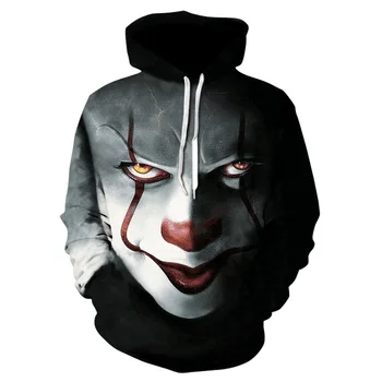 2020 Novost Joker 3d Hoodie Moških Joker Poker Moške, Visoke Kakovosti Hoodie Majica Zabavna Majica Hip Hop Mens Oblačila Hoodie