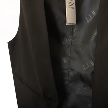 2020 Plus velikost Moda za ženske obleka Waistcoat Priložnostne kratek Telovnik brez Rokavov Slim OL delo trdnih Majice S-4XL black A50