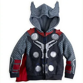 2020 Pomlad Jesen Fantje Coats Terry Marvel Avengers Iron Man Superheroj Hooded Fant Jakno Otrok Toplo Vrhnja Oblačila Otroci Oblačila