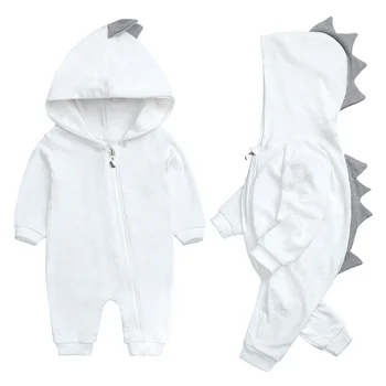 2021 Pomlad Newborn Baby Dinozaver Oblačila Baby Igralne Obleke Bombaž Hoodie Novorojenčka Dekle Onesies Moda Kostum Za Malčke Boys Obleke