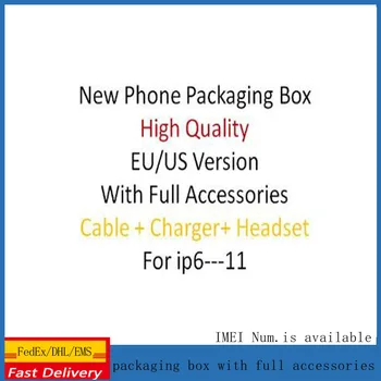 20Pcs/ Visoke Kakovosti ZDA/EU Različica Telefona, Papirja, Embalaže Polje, velja Za iP6 7/ 8 XR XS, S Polno Dodatki