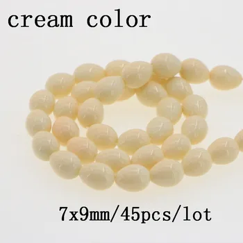 25 barvo 7x9mm vode spusti oblike lupine pearl steklena kroglica pribor nakit, izdelava distančnik kroglice za nakit, izdelava ogrlica darilo