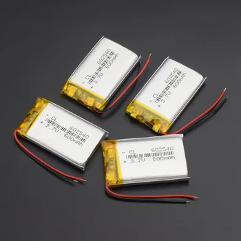 2PCS 3,7 V litij-polimer baterija 602540 vožnje diktafon splošno baterije 600mAh 652540 snemanje peresa Polnilne Li-ion Celice