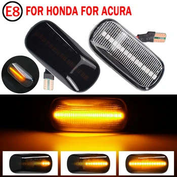 2Pcs Dynamic LED Strani Marker Osvetlitev 12V Teče Vključite Opozorilne Luči Strani Repetitorja Lučka Blinker za Honda Civic, Accord Integra