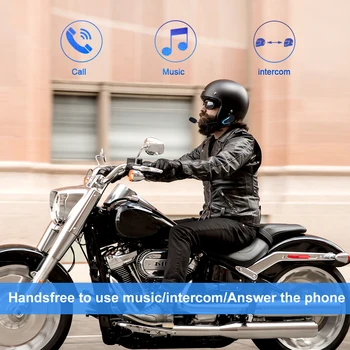 2PCS Fodsports BT-S3 Motoristična Čelada Interkom Brezžične Bluetooth Slušalke Nepremočljiva BT Interfonski Intercomunicador Moto FM