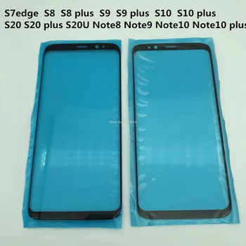 2Pcs Stekla Repainted Kakovosti AAA Za Samsung S7edge S8 s9 S10 Plus note8 N9 N10 LCD zaslon občutljiv na Dotik Zamenjati Telefon Popravila Del