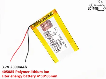 3,7 V 2500mAh 405085 Litij-Polymer Li-Po baterija li ionska Baterija za Polnjenje celic Za Mp3, MP4 MP5 GPS DVD mobilne naprave bluetooth Zvočnik