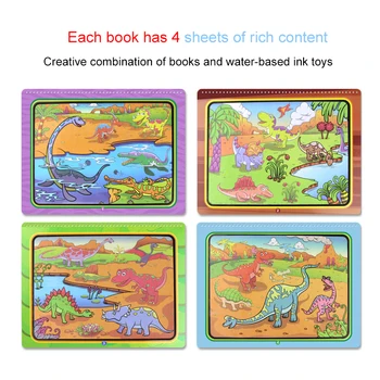 3 Slogi Čarobno Vodo Risanje Book Kolorit Doodle & Magic Pero Za Risanje Igrače Zgodnjega Izobraževanja Za Otroke Darilo Za Rojstni Dan