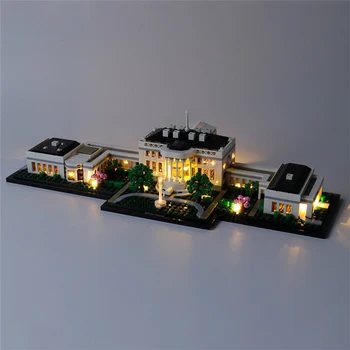 3 Vrata USB Powered LED Razsvetljave, Komplet za 21054 bloki pribor (LED Razsvetljave, Komplet Vključeni Le, Št Blok Kit)