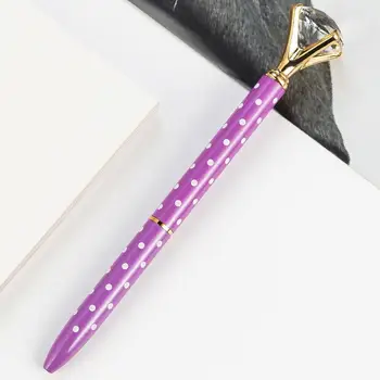 30 kos/veliko Velik Diamant Pike Kovinski Kemični svinčnik, Moda Rotacijski Žogo peresa Poslovnih pero pisarna Šola pisanje dobave