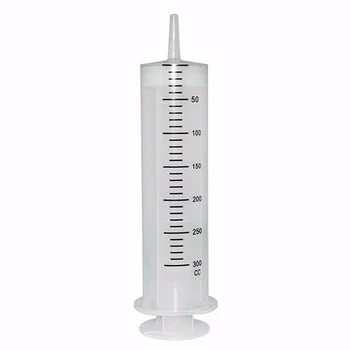 300 ml Plastična Brizga Velike Zmogljivosti Brizgo Pregleden Večkratno uporabo Sterilne Merjenje Injekcijo Brizgo Hranil Hydroponics