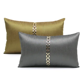30x50cm luksuzni zlati /siva blazine cover prevleke kavč dekorativne kovinske verige ledvenih blazino kritje naslonjala